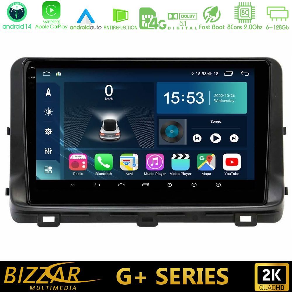 Bizzar G+ Series Kia Ceed 2018-2023 8core Android14 6+128GB Navigation Multimedia Tablet 10"
