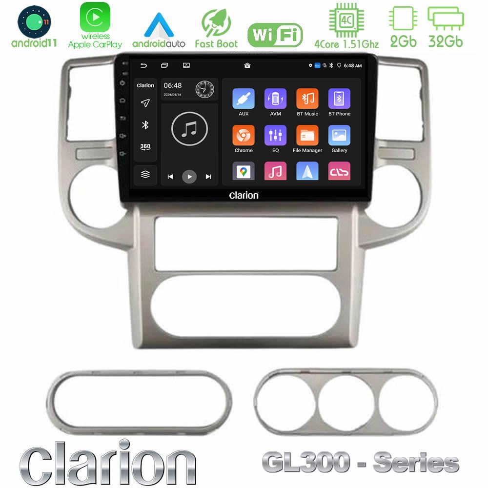 Clarion GL300 Series 4Core Android11 2+32GB Nissan X-Trail 2003-2007 Navigation Multimedia Tablet 10" Με Carplay & Android Auto