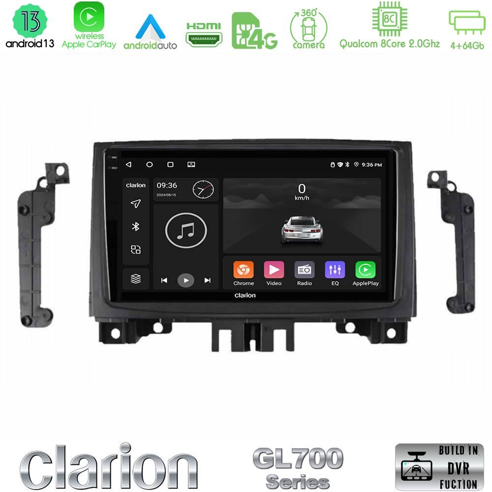 Clarion GL700 Series Mercedes Sprinter/VW Crafter 2006-2018 8Core Android13 4+64GB Navigation Multimedia Tablet 9" Με Carplay & Android Auto