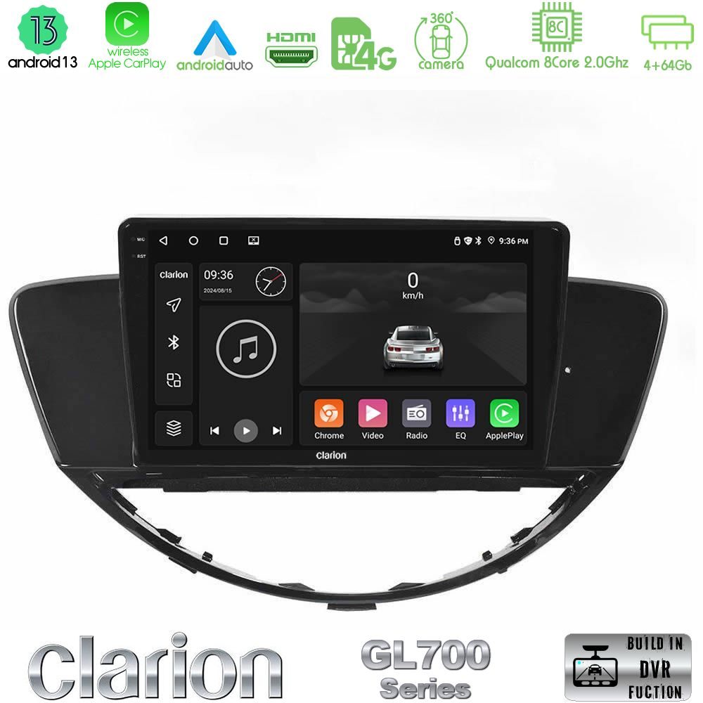 Clarion GL700 Series 8Core Android13 4+64GB Subaru Tribeca 2007-2014 Navigation Multimedia Tablet 9" Με Carplay & Android Auto