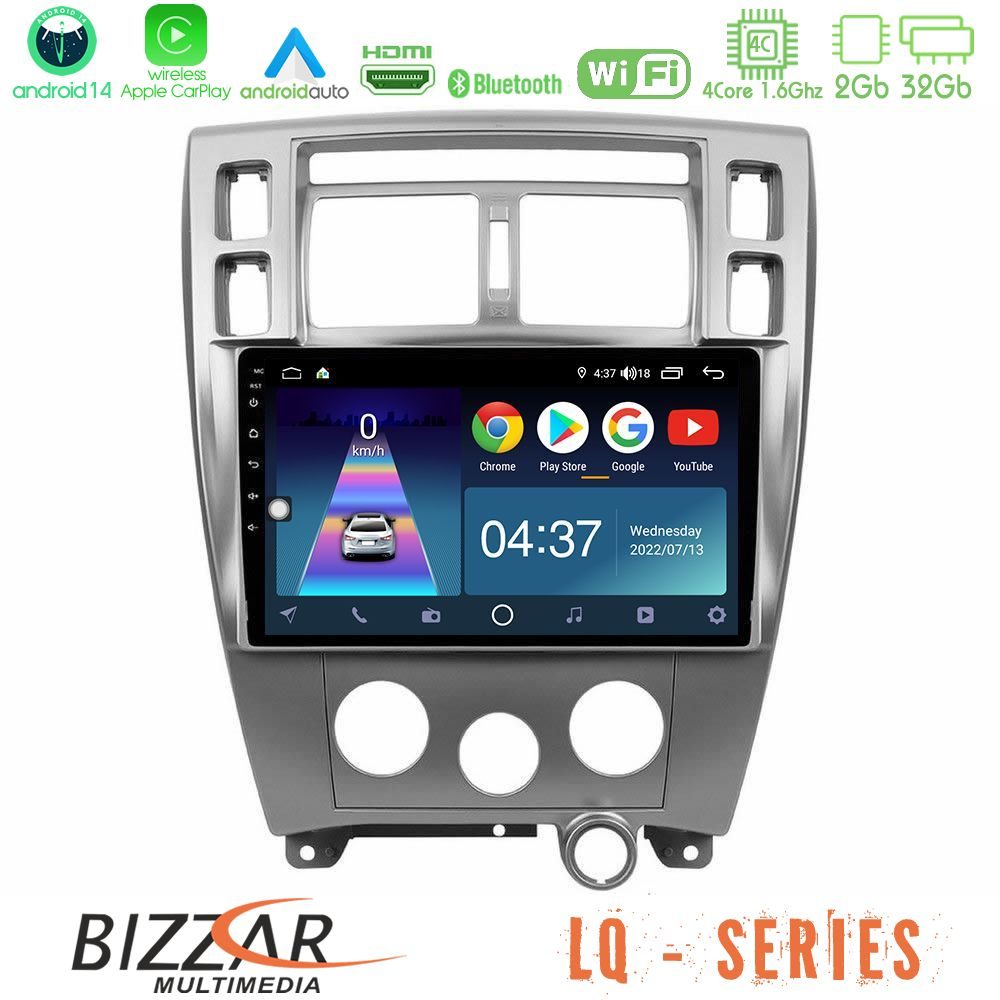 Bizzar LQ Series 4Core Android14 2+32GB Hyundai Tucson Navigation Multimedia Tablet 10" Με Carplay & Android Auto