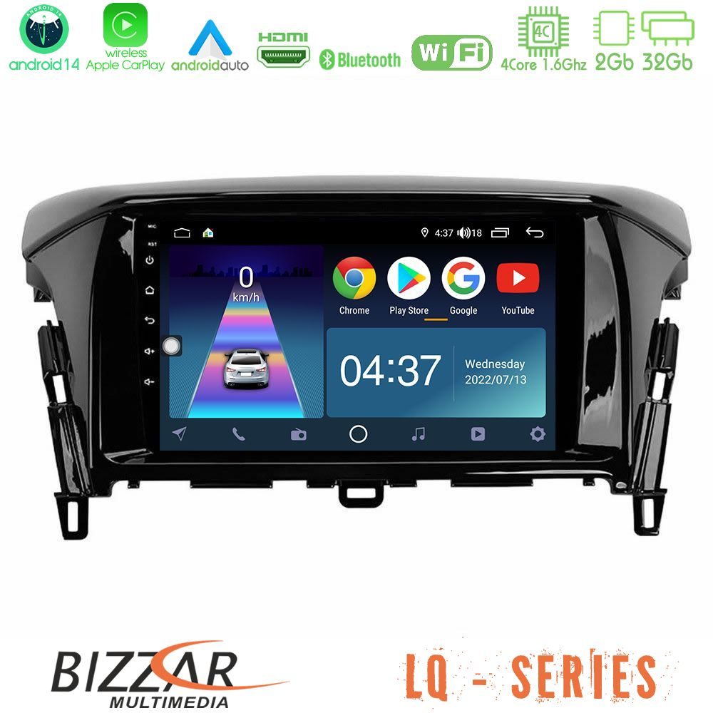 Bizzar LQ Series 4Core Android14 2+32GB Mitsubishi Eclipse Cross Navigation Multimedia Tablet 9" Με Carplay & Android Auto
