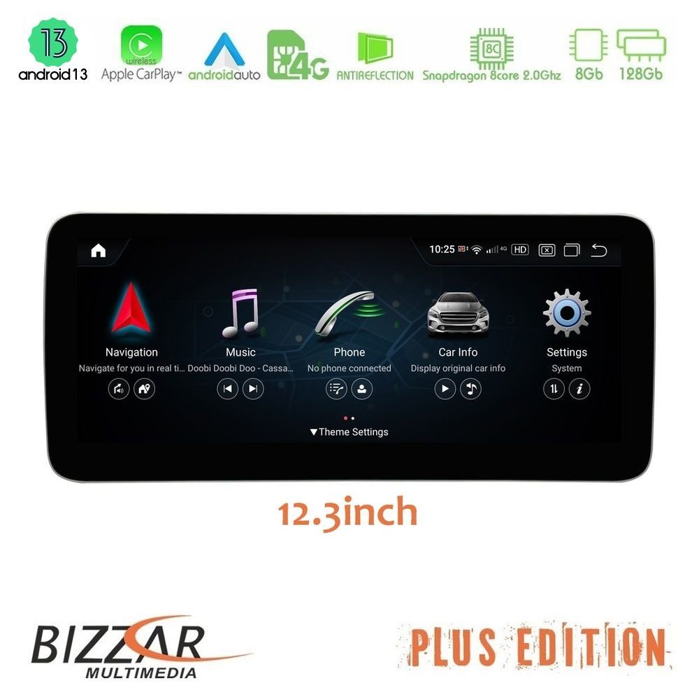 Bizzar Plus Edition Mercedes A/CLA/GLA Class NTG4.5 Android13 (8+128GB) Navigation Multimedia 12