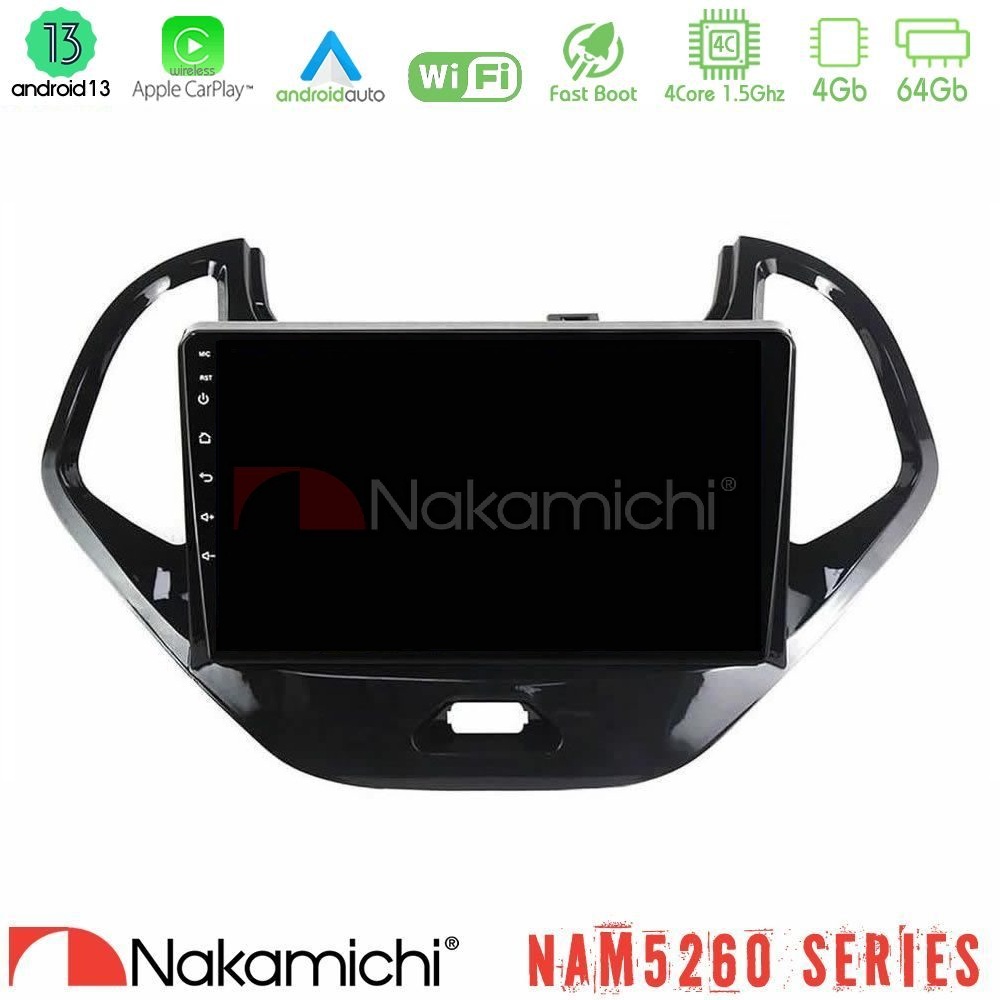 Nakamichi NAM5260 Series 4Core Android13 4+64GB Ford Ka 2016-2020 Navigation Multimedia Tablet 9" Με Carplay & Android Auto
