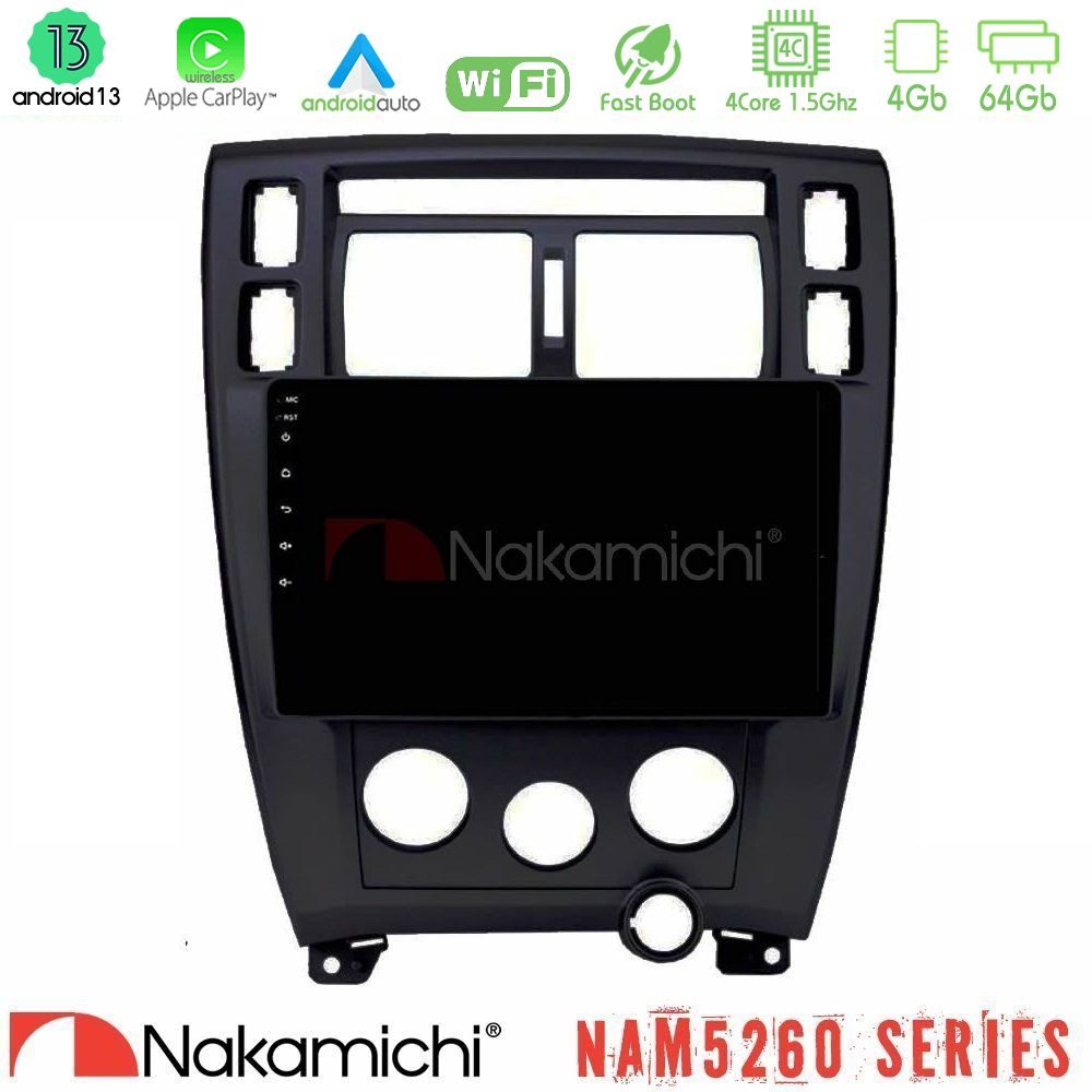 Nakamichi NAM5260 Series Hyundai Tucson 2006 – 2013 4Core Android13 4+64GB Navigation Multimedia Tablet 10" Με Carplay & Android Auto Με Carplay & Android Auto