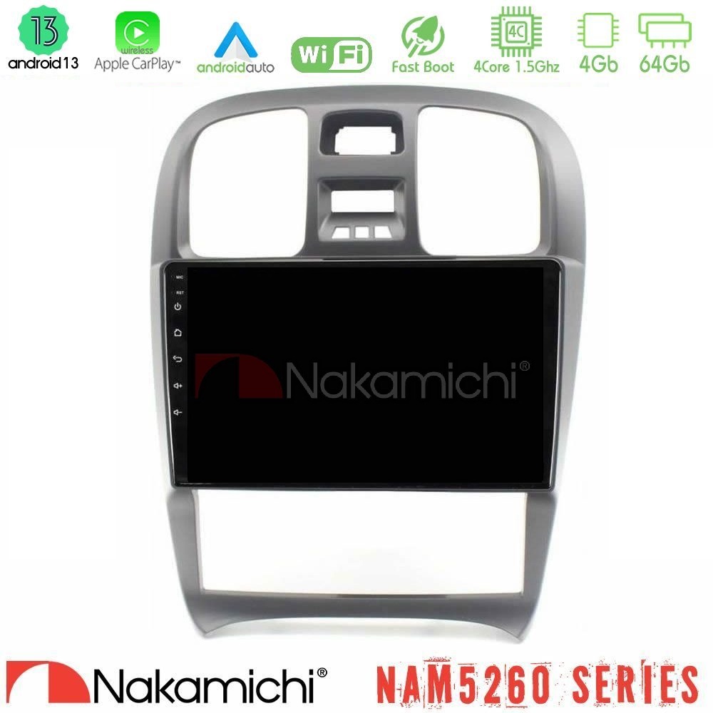 Nakamichi NAM5260 Series 4Core Android13 4+64GB Hyundai Sonata 2001-2005 Navigation Multimedia Tablet 9" Με Carplay & Android Auto