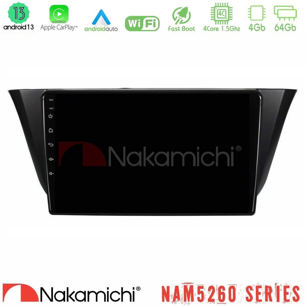 Nakamichi NAM5260 Series 4Core Android13 4+64GB Iveco Daily 2014-2025 Navigation Multimedia Tablet 9" Με Carplay & Android Auto