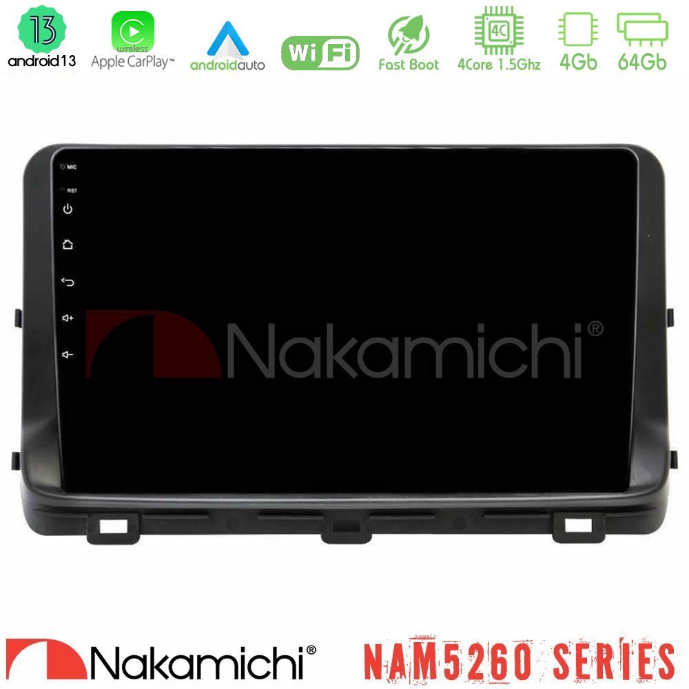 Nakamichi NAM5260 Series 4Core Android13 4+64GB Kia Ceed 2018-2023 Navigation Multimedia Tablet 10" Με Carplay & Android Auto