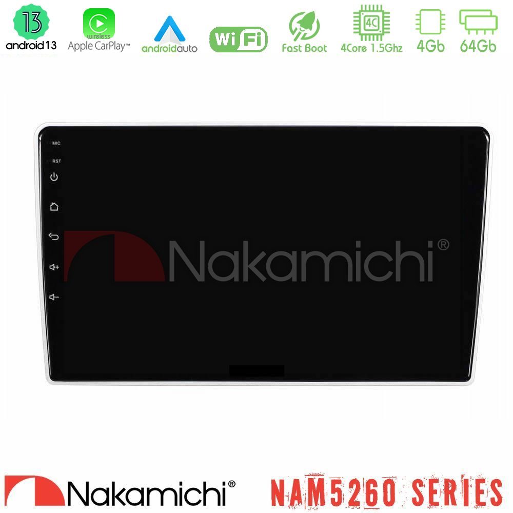 Nakamichi NAM5260 Series Kia Sportage 2005-2008 4Core Android13 4+64GB Navigation Multimedia Tablet 9" Με Carplay & Android Auto Με Carplay & Android Auto