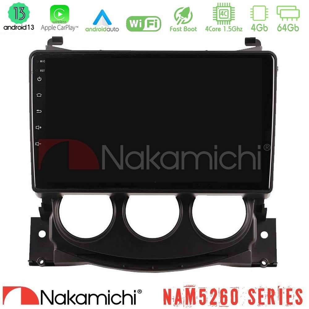 Nakamichi NAM5260 Series Nissan 370Z 2009-2013 4Core Android13 4+64GB Navigation Multimedia Tablet 9" Με Carplay & Android Auto