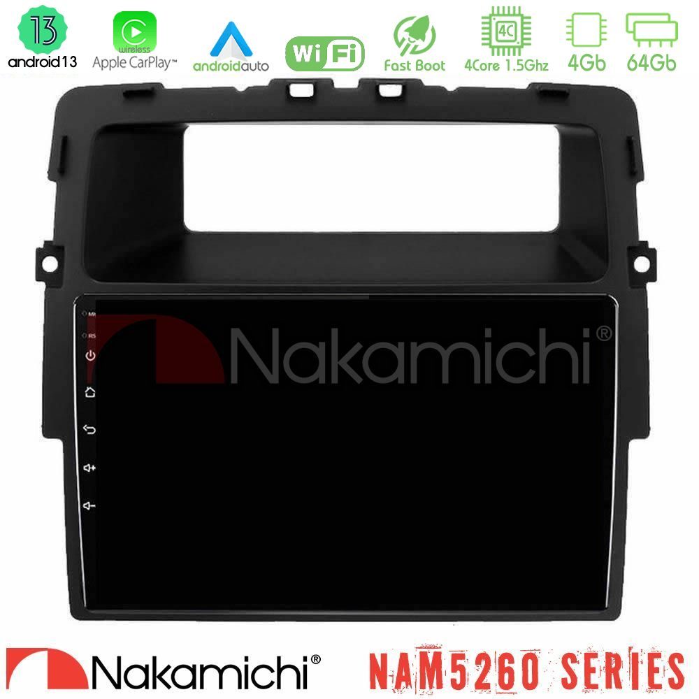 Nakamichi NAM5260 Series 4Core Android13 4+64GB Renault/Nissan/Opel Navigation Multimedia Tablet 10" Με Carplay & Android Auto