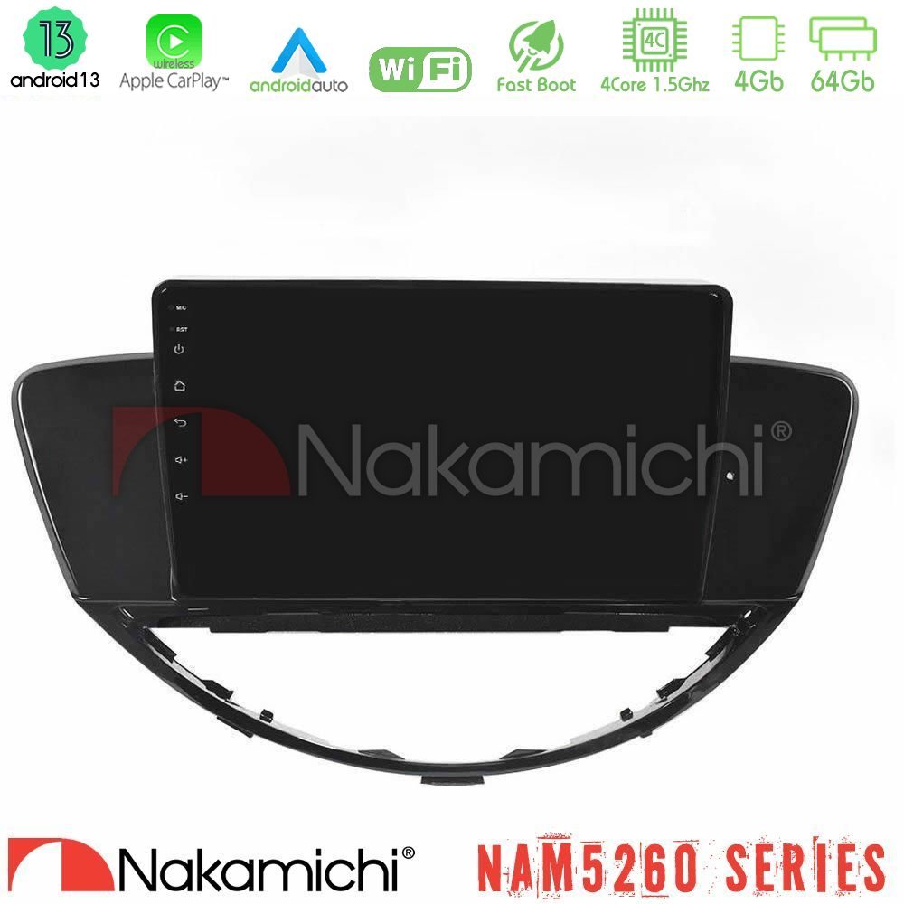 Nakamichi NAM5260 Series 4Core Android13 4+64GB Subaru Tribeca 2007-2014 Navigation Multimedia Tablet 9" Με Carplay & Android Auto