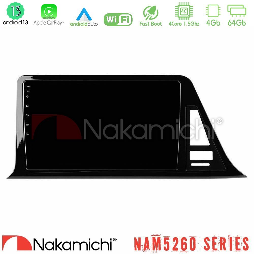 Nakamichi NAM5260 Series 4Core Android13 4+64GB Toyota CH-R Navigation Multimedia Tablet 9" Με Carplay & Android Auto