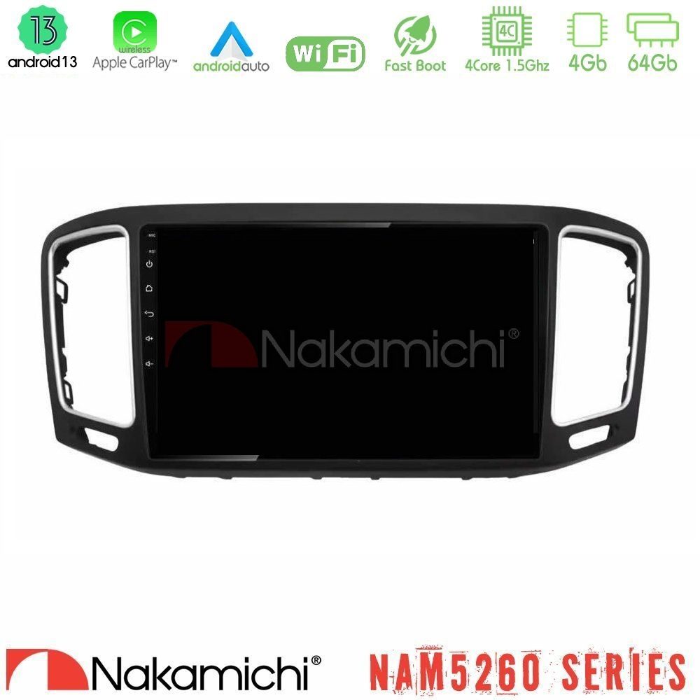 Nakamichi NAM5260 Series 4Core Android13 4+64GB VW Sharan 2015-2023 Navigation Multimedia Tablet 9" Με Carplay & Android Auto