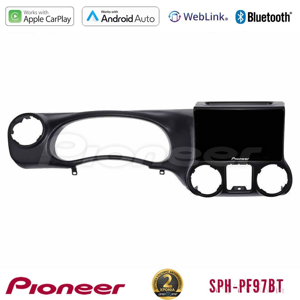 Pioneer SPH-PF97BT Series Jeep Wrangler 2011-2014 Multimedia Station 9" (Tablet Style) Με Carplay & Android Auto