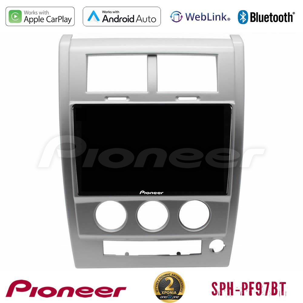 Pioneer SPH-PF97BT Series Jeep Cherokee (KK) 2008-2012 Multimedia Station 9" (Tablet Style) Με Carplay & Android Auto