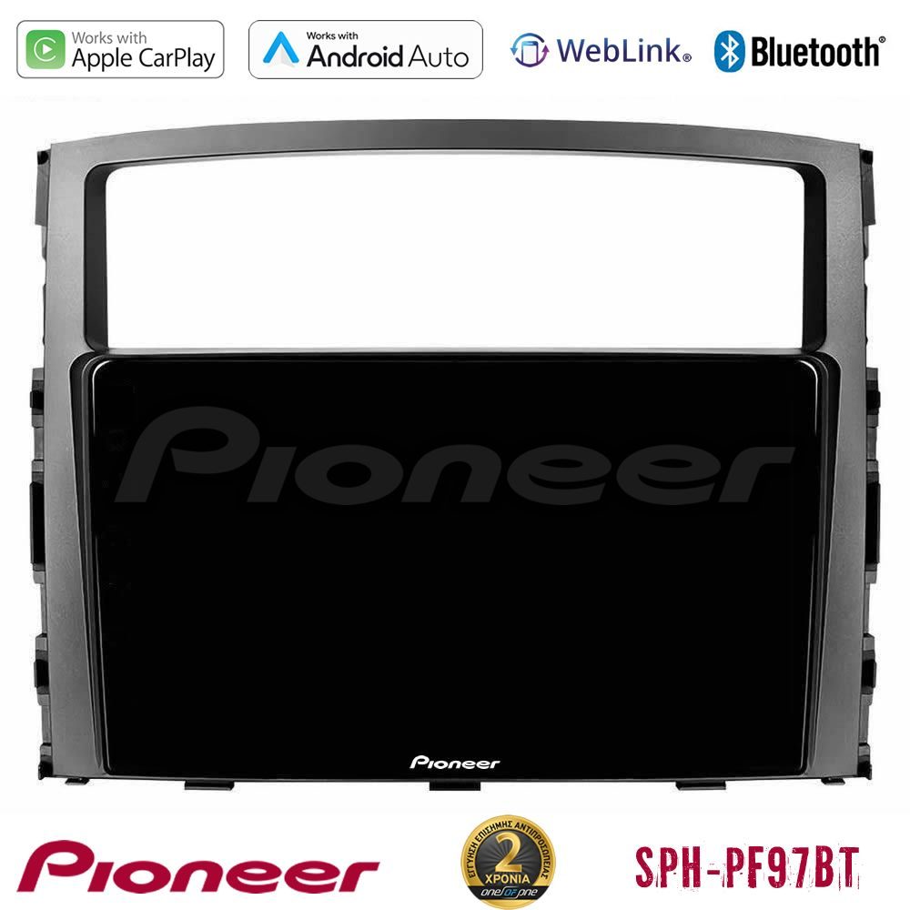Pioneer SPH-PF97BT Series Mitsubishi Pajero 2008-2009 Multimedia Station 9" (Tablet Style) Με Carplay & Android Auto