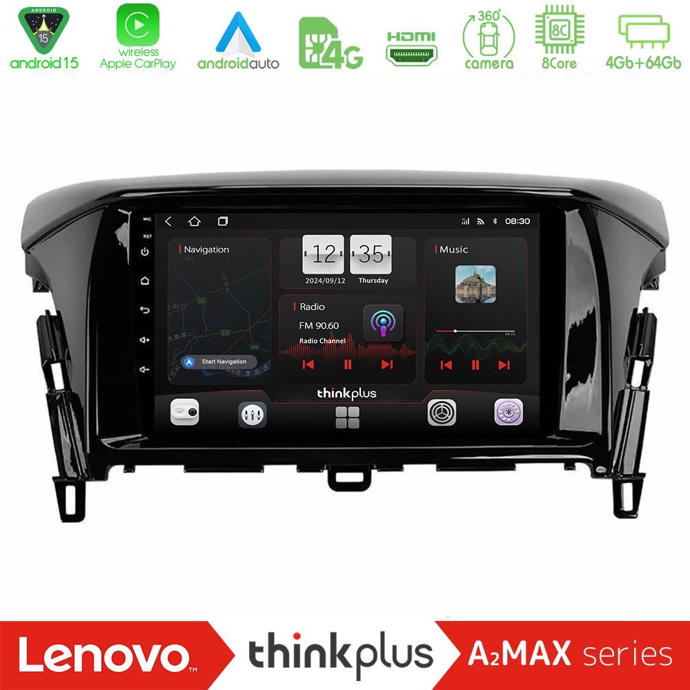Lenovo Thinkplus A2MAX Series 8Core Android15 4+64GB  Mitsubishi Eclipse Cross Navigation Multimedia Tablet 9"
