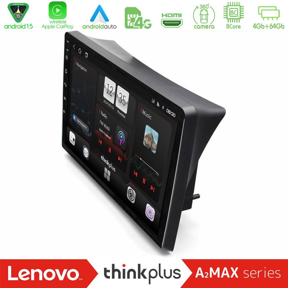 Lenovo Thinkplus A2MAX Series 8Core Android15 4+64GB Opel Combo/Vectra /Vivaro/Agila Navigation Multimedia Tablet 10"
