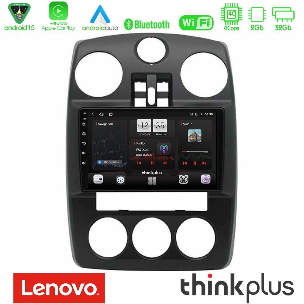 Lenovo Thinkplus Series 4Core Android15 2+32GB  Chrysler PT-Cruiser 2000-2005 Navigation Multimedia Tablet 9" Με Carplay & Android Auto Με Carplay & Android Auto