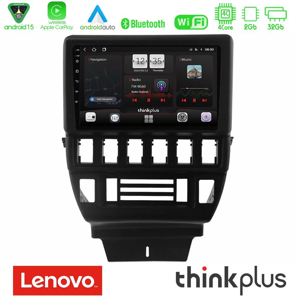 Lenovo Thinkplus Series 4Core Android15 2+32GB  Lada Niva Navigation Multimedia Tablet 9" Με Carplay & Android Auto