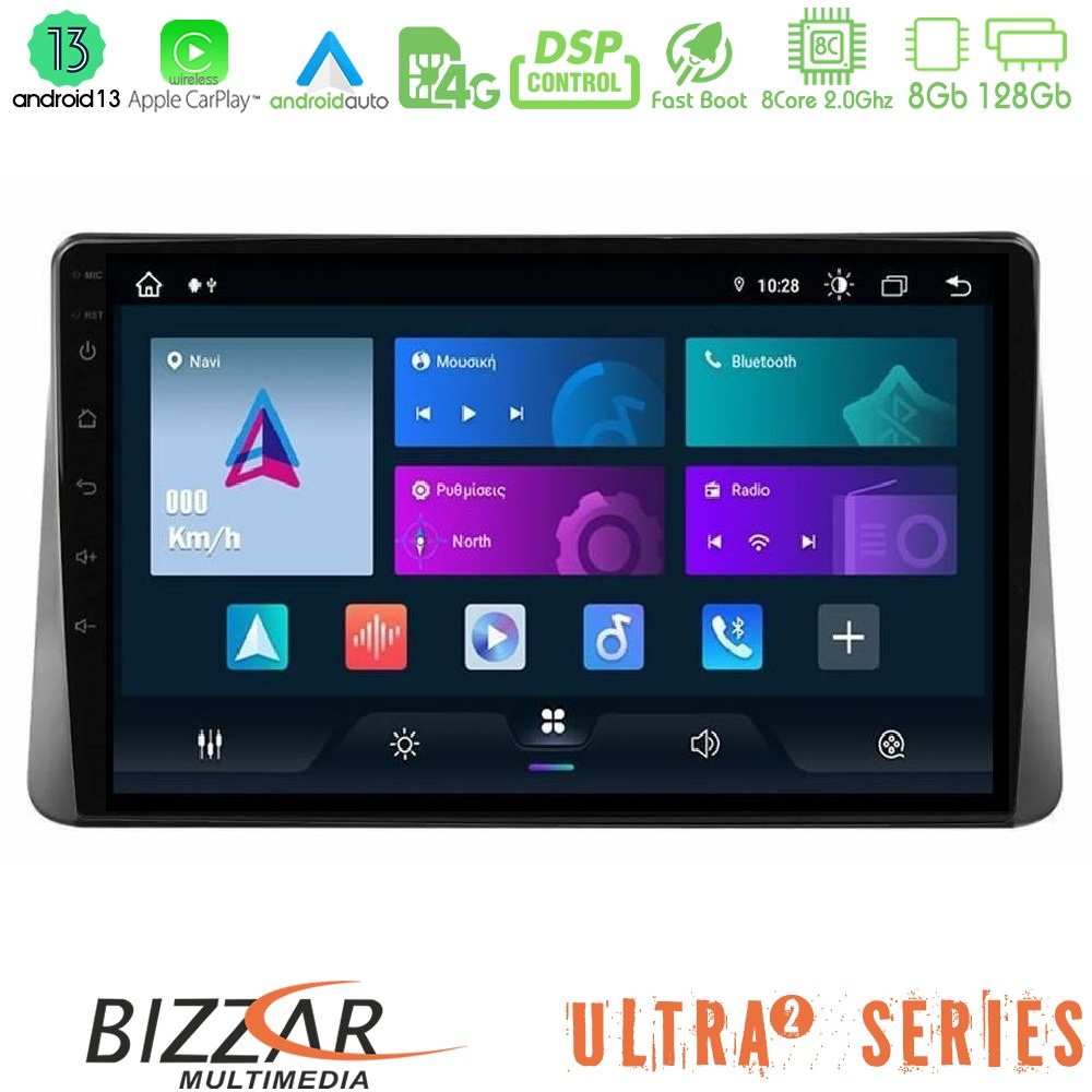 Bizzar Ultra Series Ford Focus 2019-> 8core Android13 8+128GB Navigation Multimedia Tablet 9"