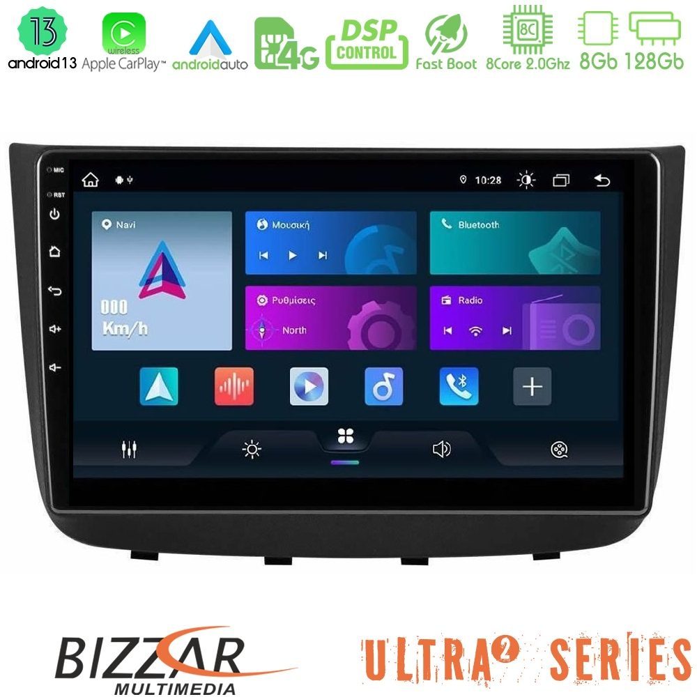 Bizzar Ultra Series Mercedes Vito/Viano 2003-2006 8core Android13 8+128GB Navigation Multimedia Tablet 10"