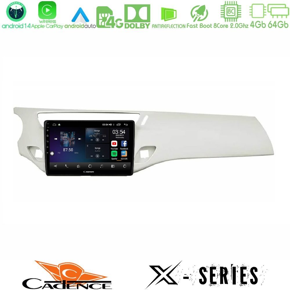 Cadence X Series Citroen C3 2009-2016 8core Android 14 4+64GB Navigation Multimedia Tablet 9"