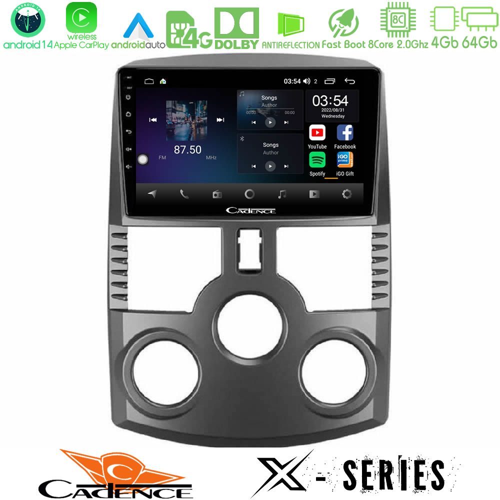 Cadence X Series Daihatsu Terios 8core Android 14 4+64GB Navigation Multimedia Tablet 9"