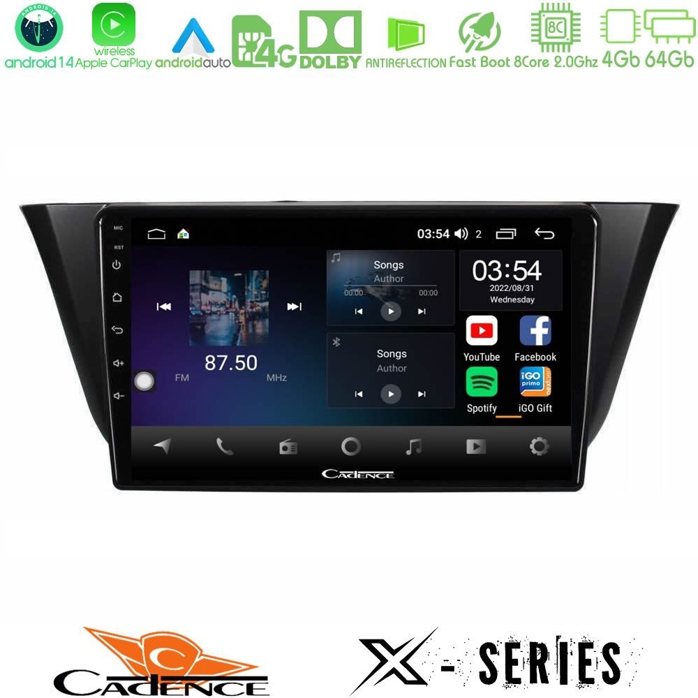 Cadence X Series Iveco Daily 2014-2025 8core Android 14 4+64GB Navigation Multimedia Tablet 9"