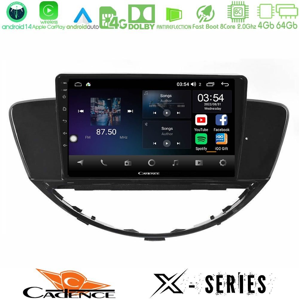 Cadence X Series Subaru Tribeca 2007-2014 8core Android 14 4+64GB Navigation Multimedia Tablet 9"