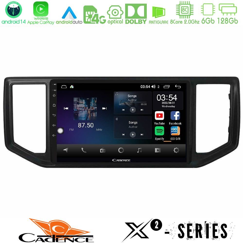Cadence X2 Series 8Core Android14 6+128GB VW Amarok 2017-2022 Navigation Multimedia Tablet 9"