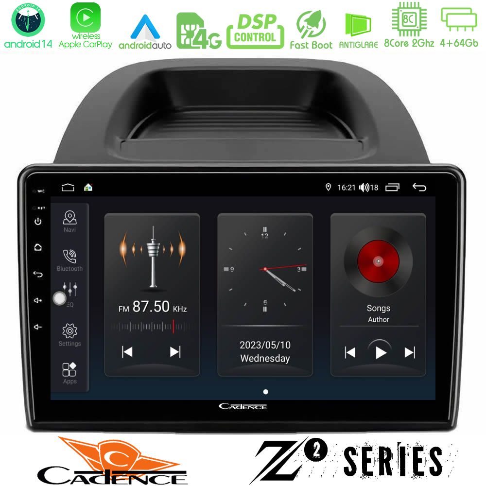 Cadence Z2 Series 8Core Android14 4+64GB  Ford Ecosport 2018-2020 Navigation Multimedia Tablet 10" Με Carplay & Android Auto