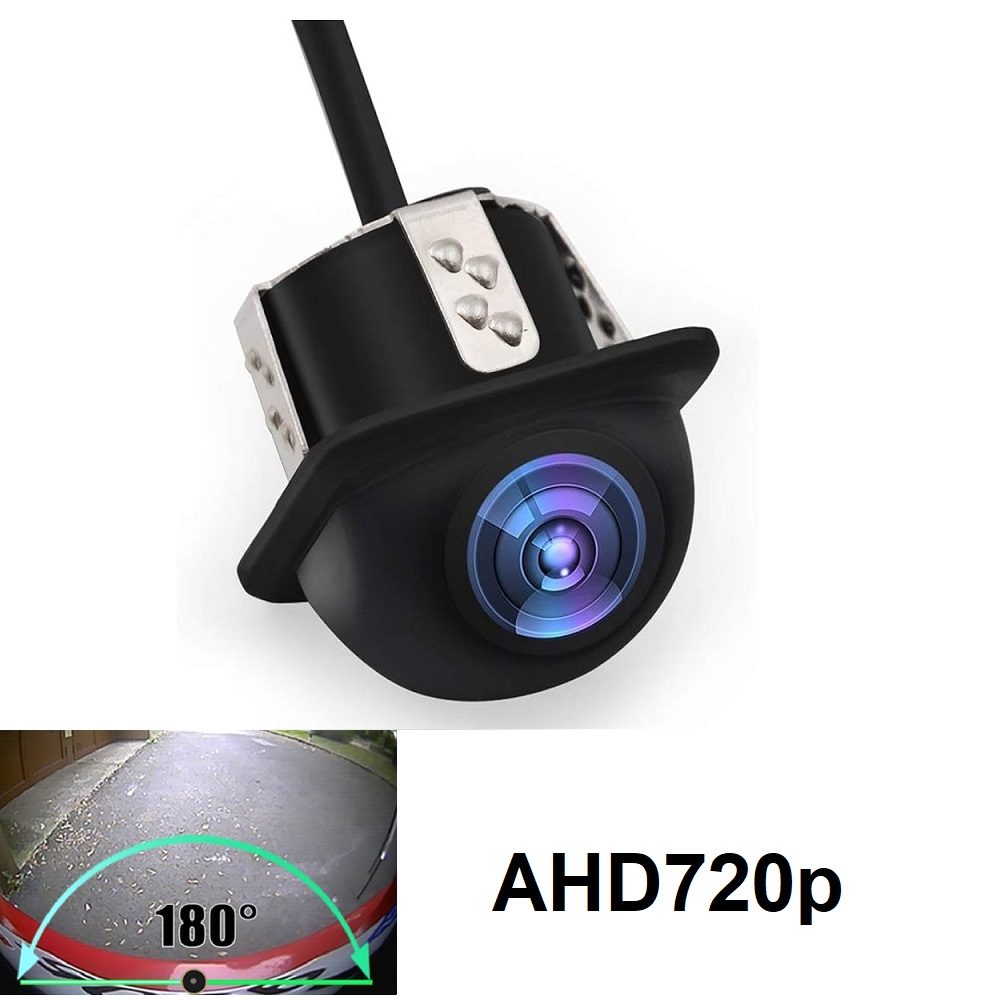 Bizzar AHD 720p Universal Κάμερα Οπισθοπορείας 180 Μοίρες (εμπρός ή πίσω)