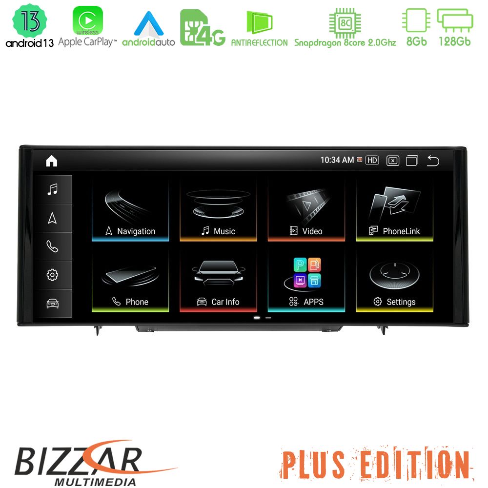 Bizzar Plus Edition Audi Q3 (8U) 2011-2018 Android13 8Core (8+128GB) Navigation Multimedia 10.25" HD Anti-reflection