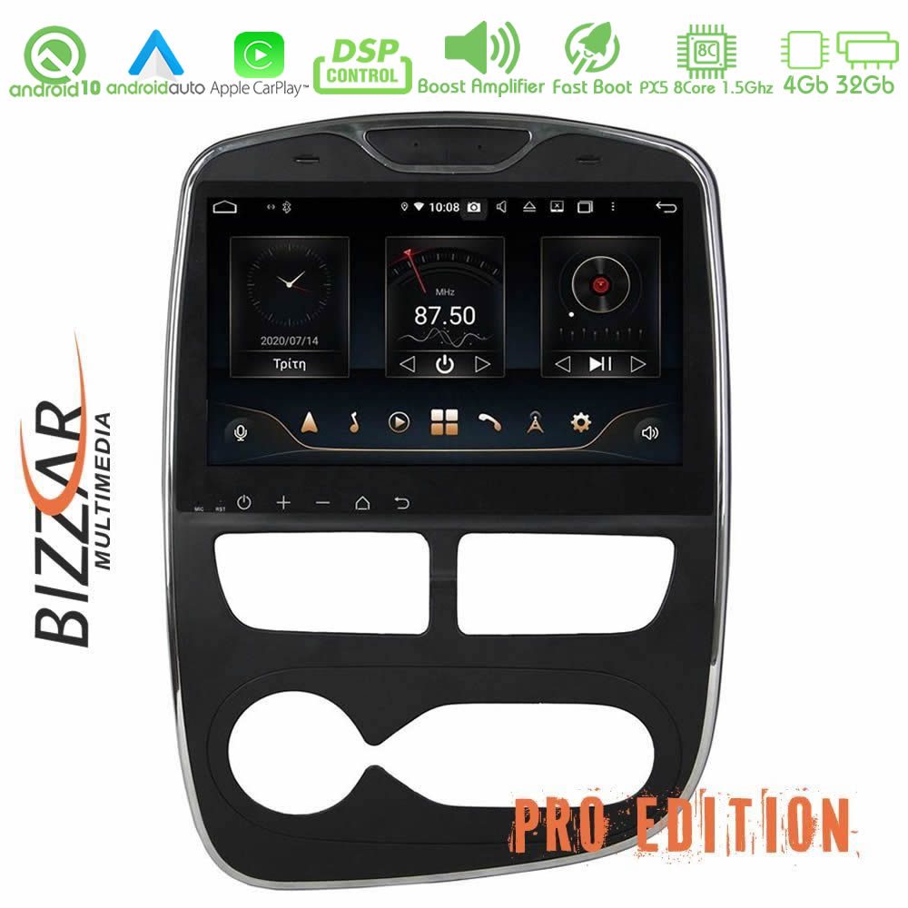 Bizzar Pro Edition Renault Clio 2012-2015 Android 10 8Core Multimedia Station Bizzar Pro Edition Renault Clio 2012-2015 Android 10 8Core Multimedia Station