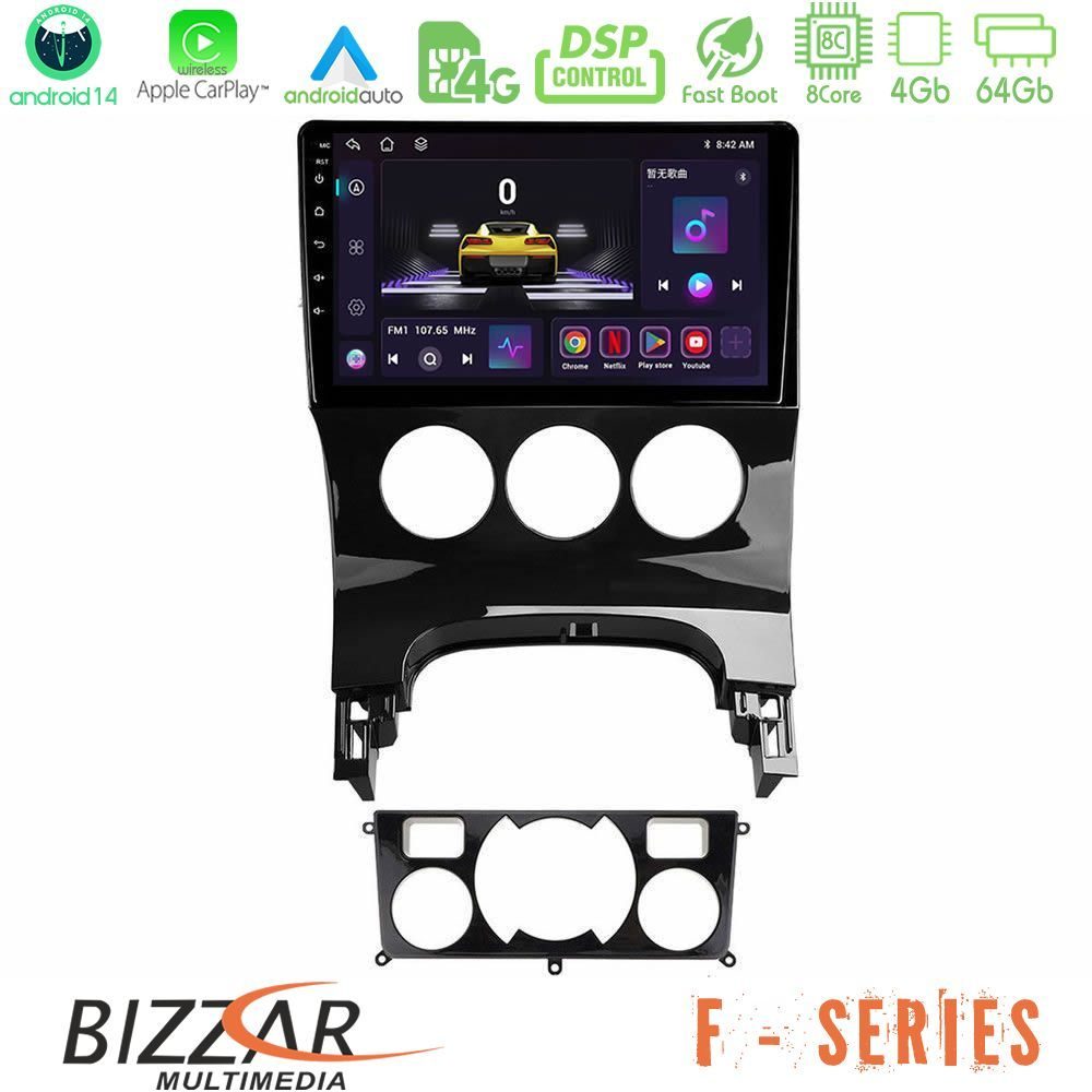 Bizzar F Series 8Core Android14 4+64GB Peugeot 3008 AUTO A/C Navigation Multimedia Tablet 9" Με Carplay & Android Auto
