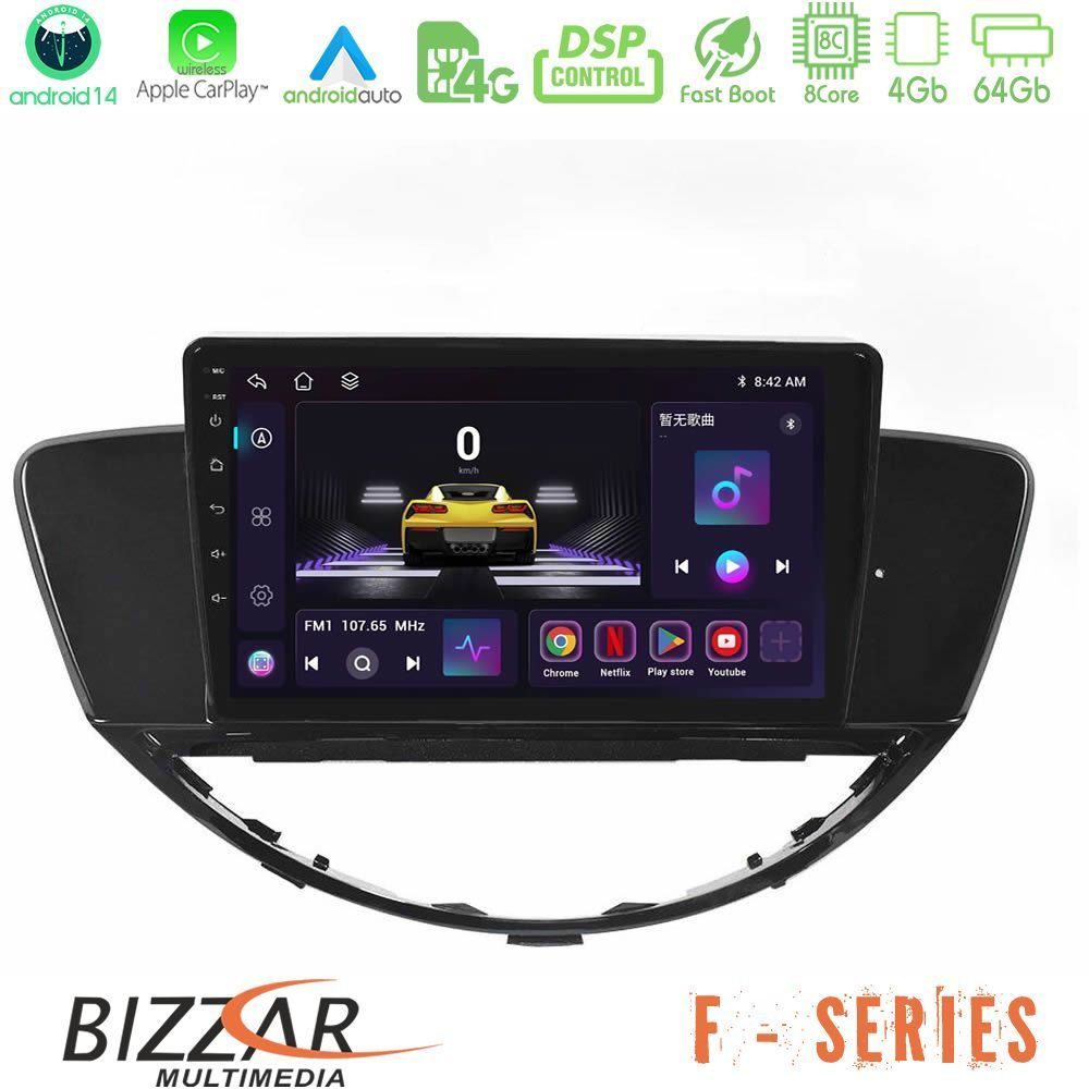 Bizzar F Series 8Core Android14 4+64GB  Subaru Tribeca 2007-2014 Navigation Multimedia Tablet 9" Με Carplay & Android Auto