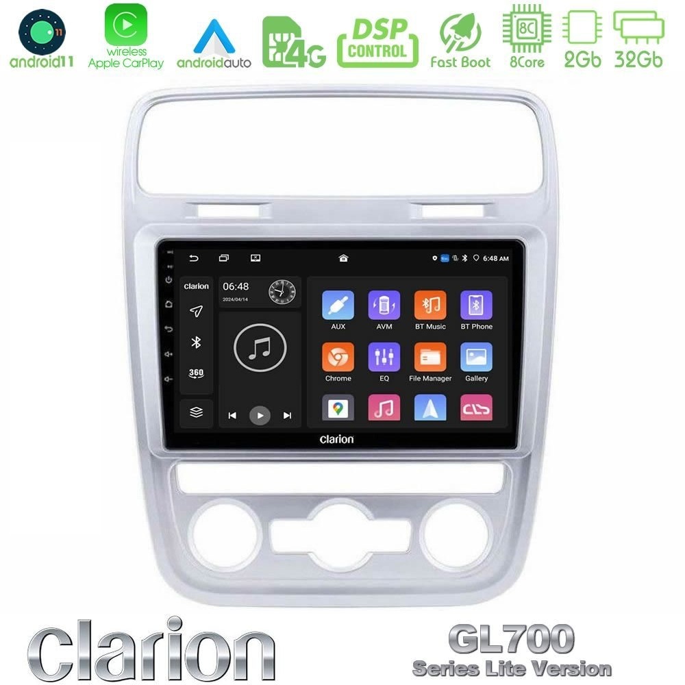 Clarion GL700 Lite Series 8Core Android11 2+32GB VW Scirocco 2014 – 2017 Navigation Multimedia Tablet 9" Με Carplay & Android Auto