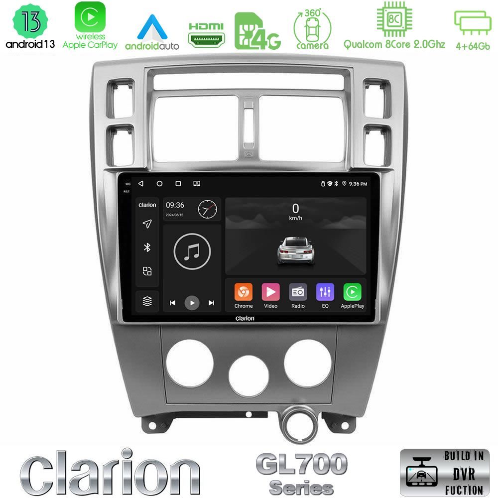 Clarion GL700 Series 8Core Android13 4+64GB Hyundai Tucson Navigation Multimedia Tablet 10" Με Carplay & Android Auto Clarion GL700 Series 8Core Android13 4+64GB Hyundai Tucson Navigation Multimedia Tablet 10" Με Carplay & Android Auto