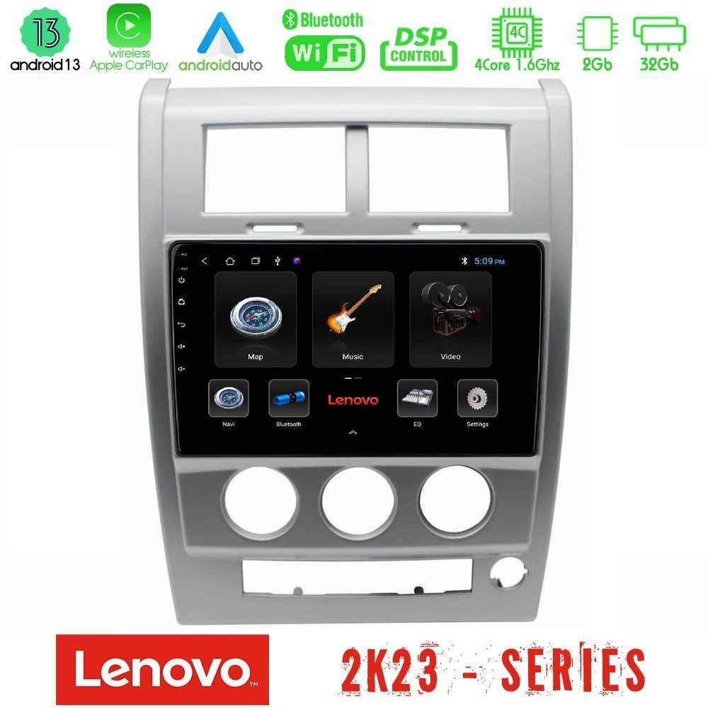 Lenovo Car Pad Jeep Cherokee (KK) 2008-2012 4Core Android 13 2+32GB Navigation Multimedia Tablet 10"