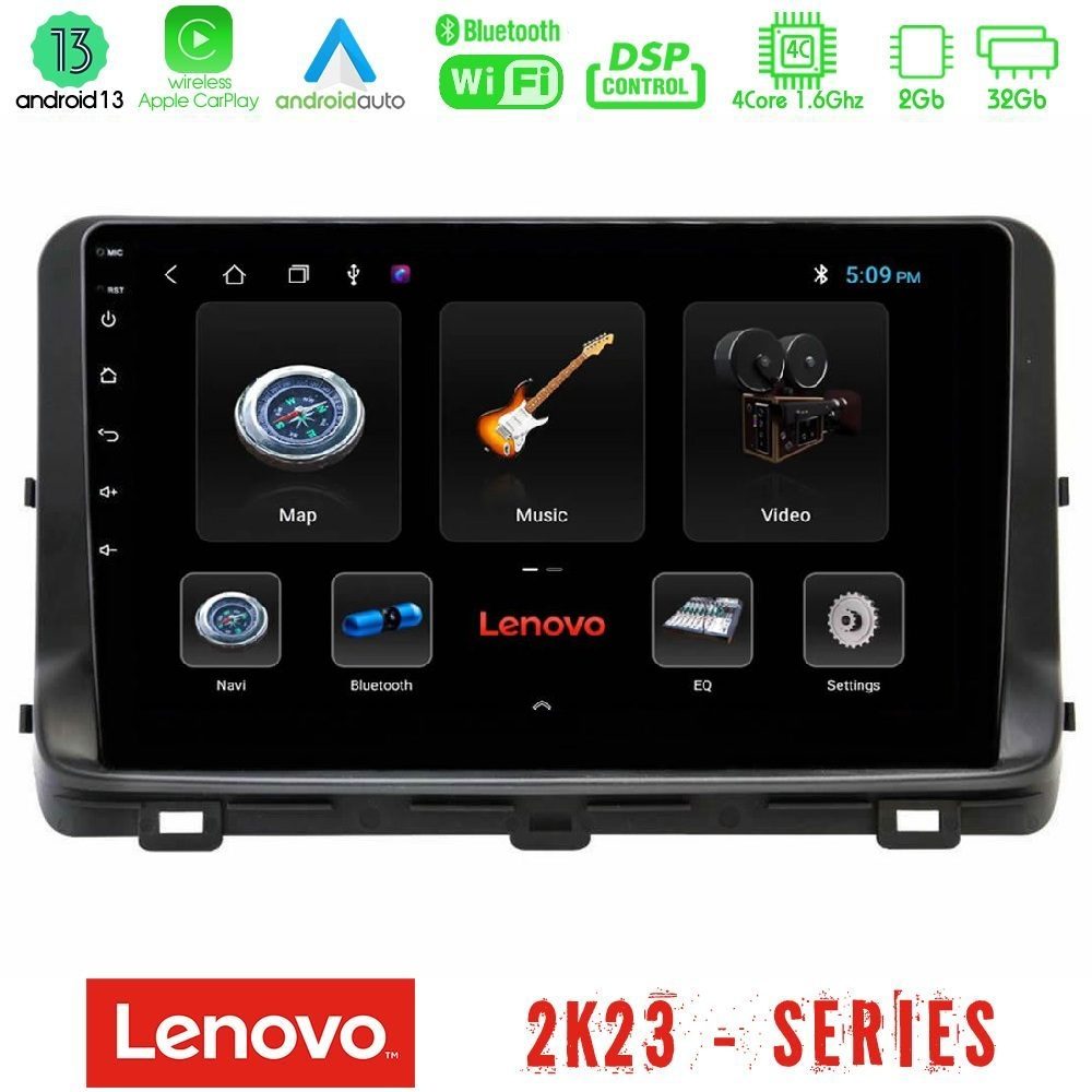 Lenovo Car Pad Kia Ceed Kia Ceed 2018-2023 4Core Android 13 2+32GB Navigation Multimedia Tablet 10"