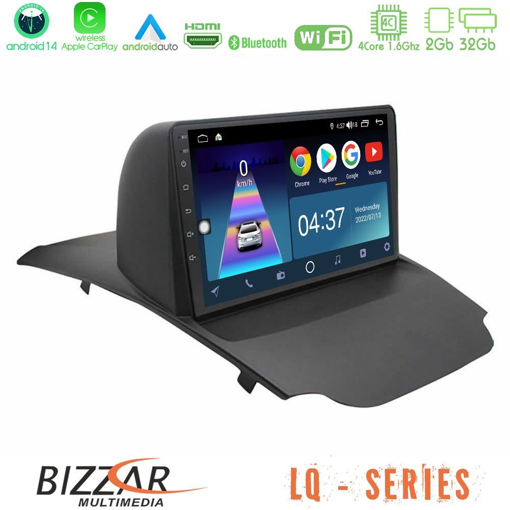 Bizzar LQ Series 4Core Android14 2+32GB Ford Ecosport 2014-2017 Navigation Multimedia Tablet 9" Με Carplay & Android Auto