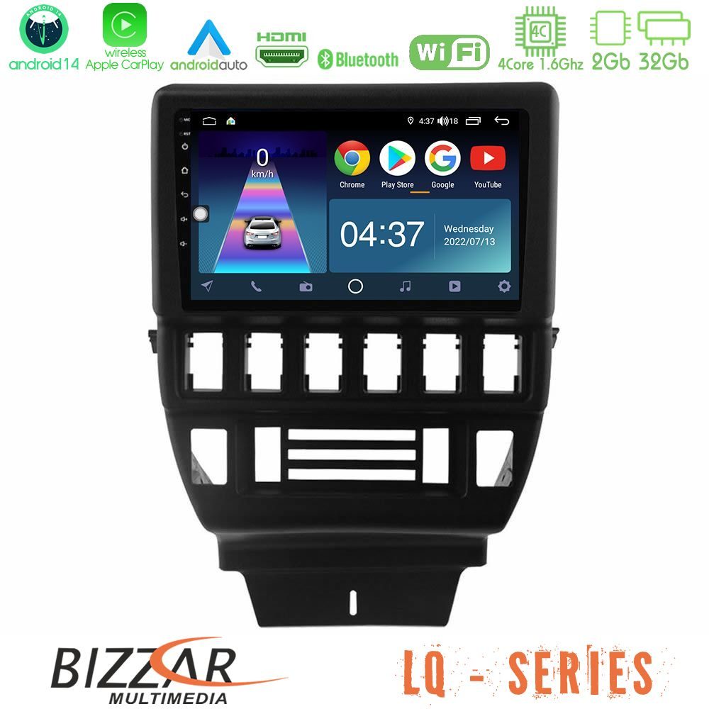 Bizzar LQ Series 4Core Android14 2+32GB Lada Niva Navigation Multimedia Tablet 9" Με Carplay & Android Auto