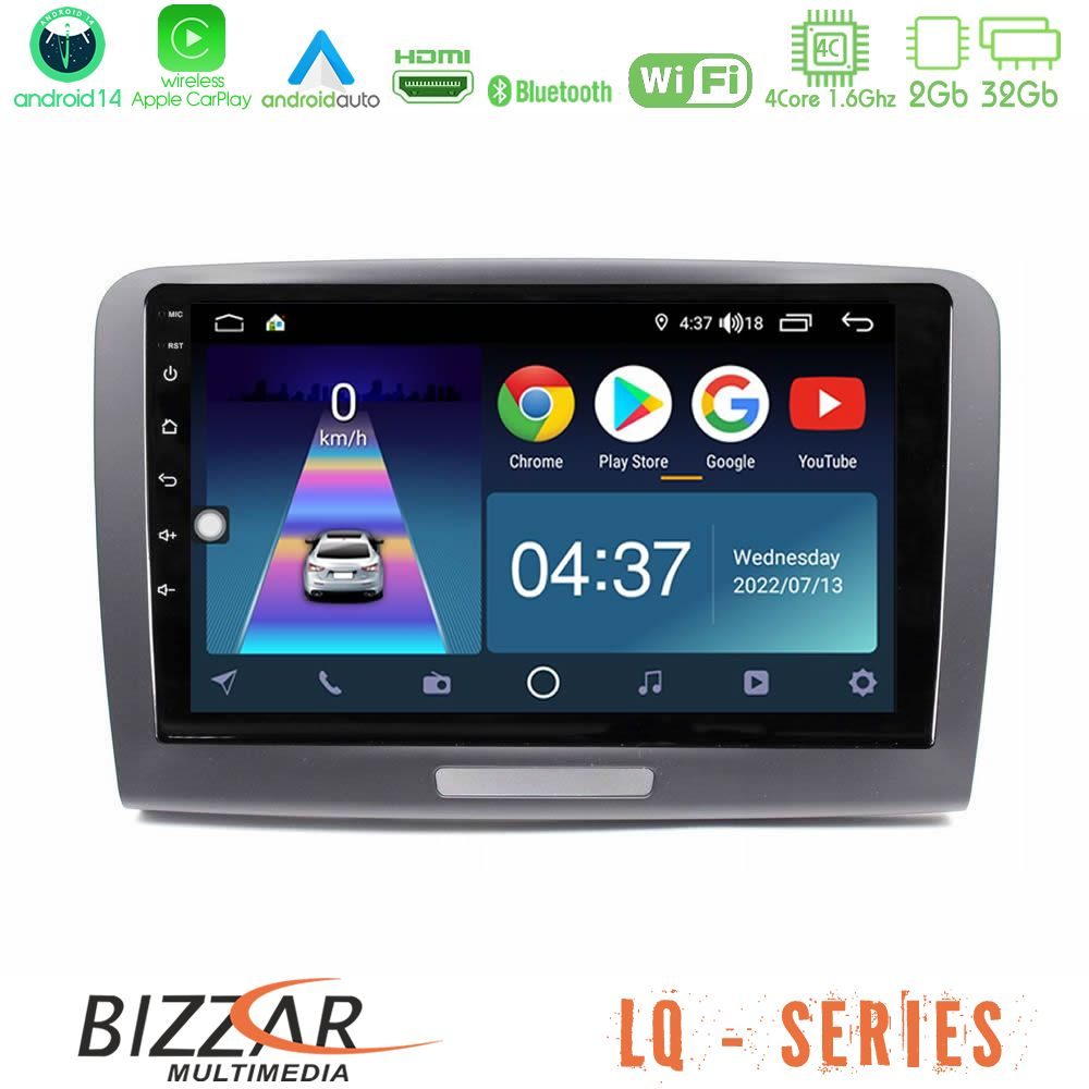 Bizzar LQ Series 4Core Android14 2+32GB Skoda Superb 2008-2015 Navigation Multimedia Tablet 9" Με Carplay & Android Auto