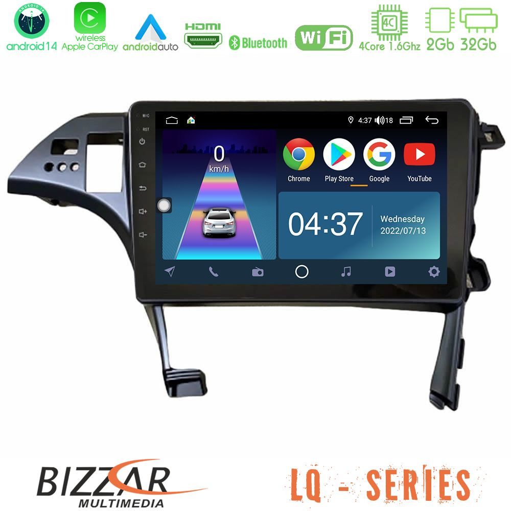 Bizzar LQ Series 4Core Android14 2+32GB Toyota Prius 2010-2015 Navigation Multimedia Tablet 10" Με Carplay & Android Auto