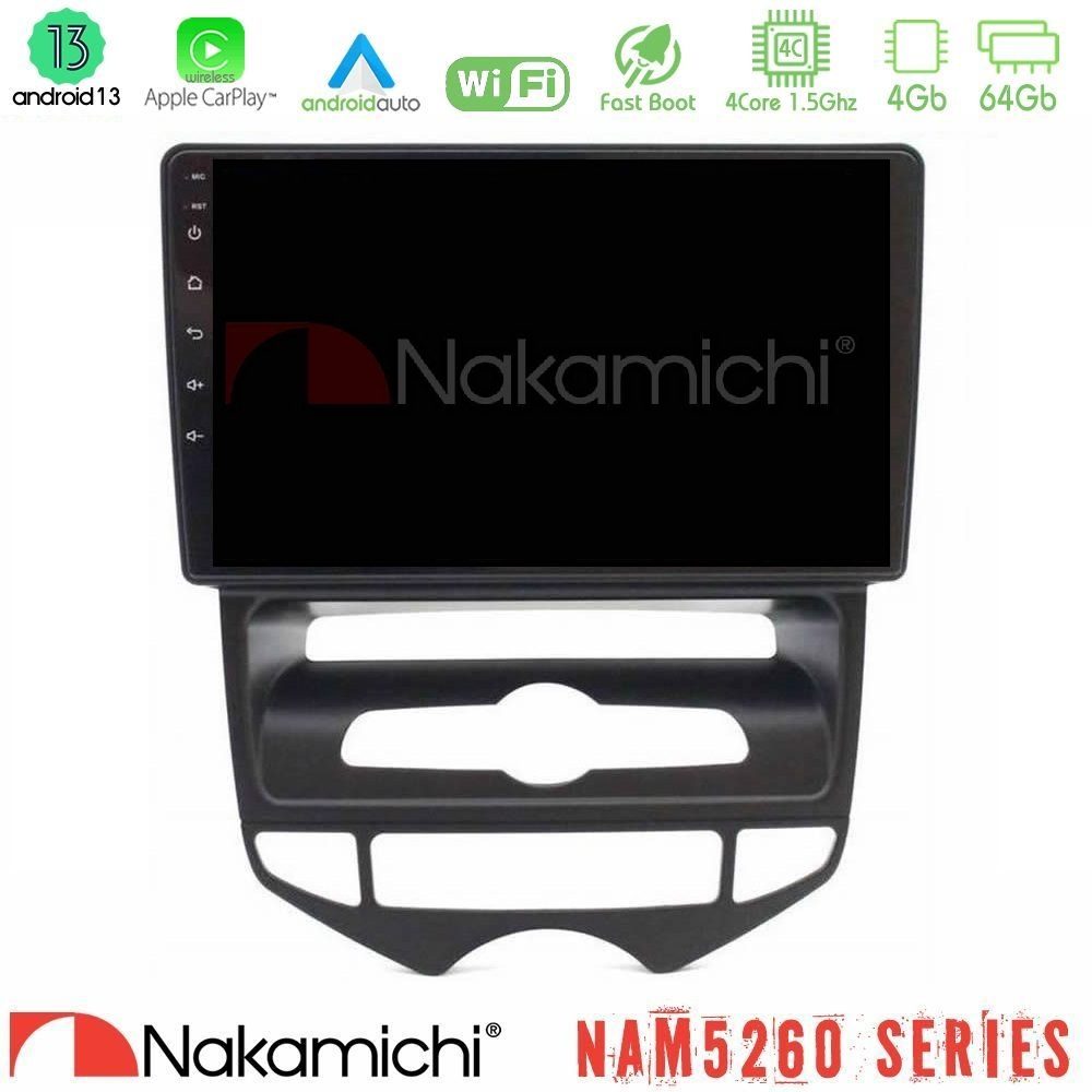 Nakamichi NAM5260 Series 4Core Android13 4+64GB Hyundai ix20 2010-2020 (AUTO A/C) Navigation Multimedia Tablet 10" Με Carplay & Android Auto