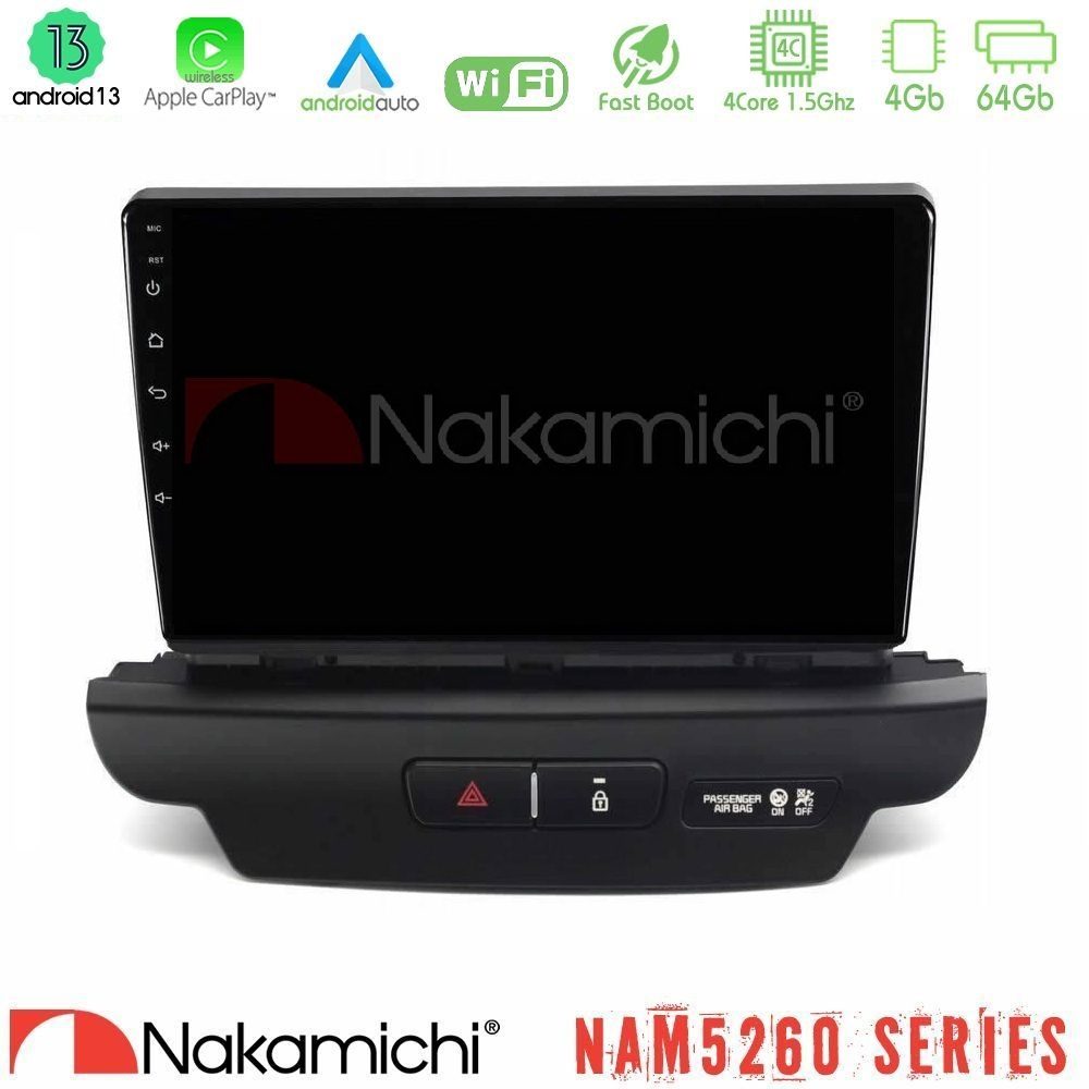 Nakamichi NAM5260 Series 4Core Android13 4+64GB Kia Ceed 2018-2023 Navigation Multimedia Tablet 9" Με Carplay & Android Auto (Low Version)