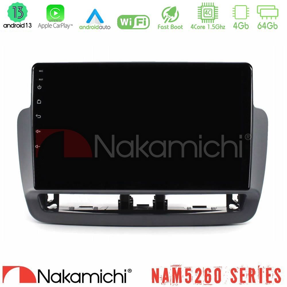 Nakamichi NAM5260 Series 4Core Android13 4+64GB Seat Ibiza 2012-2015 Navigation Multimedia Tablet 9" Με Carplay & Android Auto
