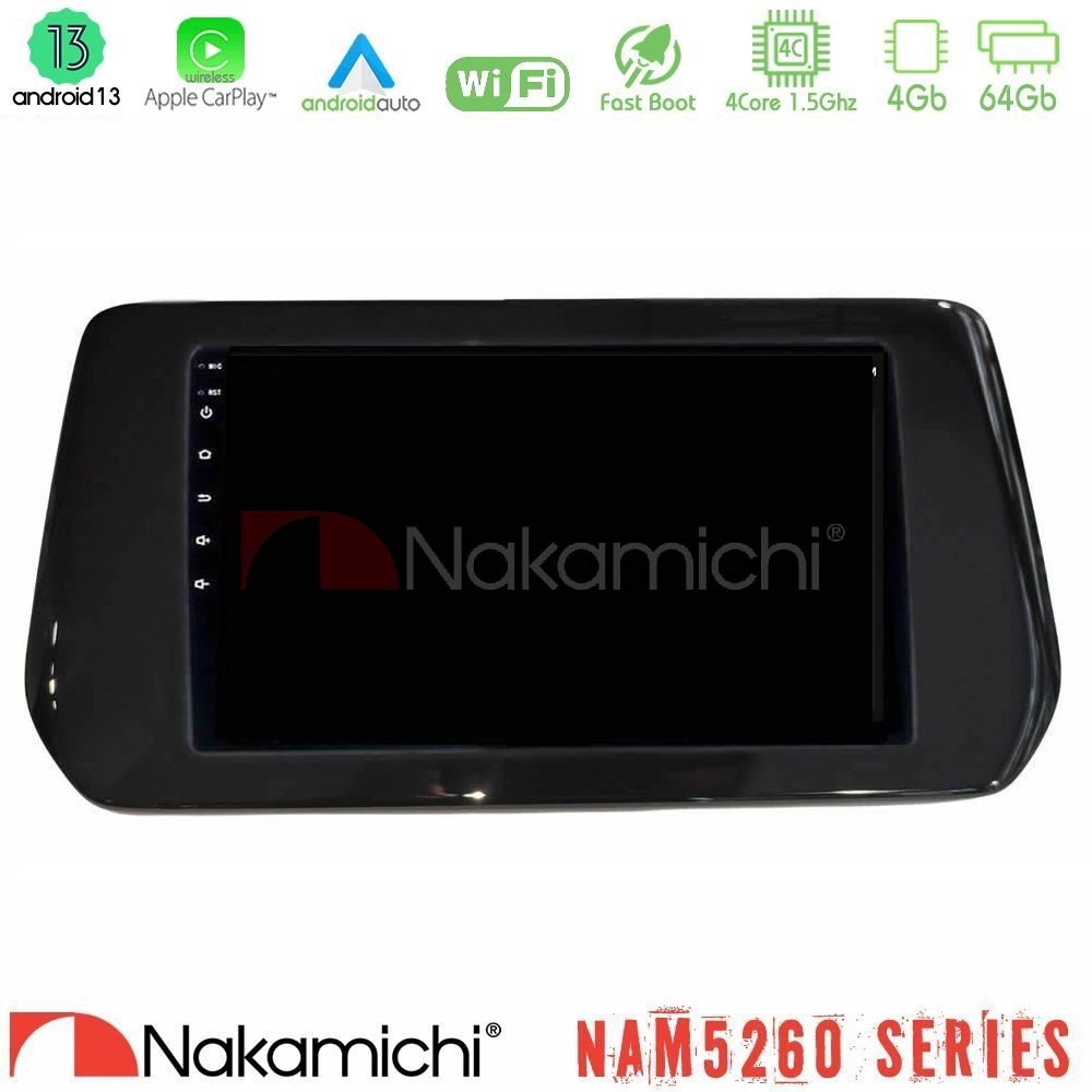 Nakamichi NAM5260 Series 4Core Android13 4+64GB Suzuki Swift 2024-> Navigation Multimedia Tablet 9" Με Carplay & Android Auto
